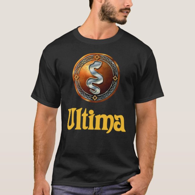 Logo Ultima Serpent Porte Noire Essential T-Shirt (Devant)