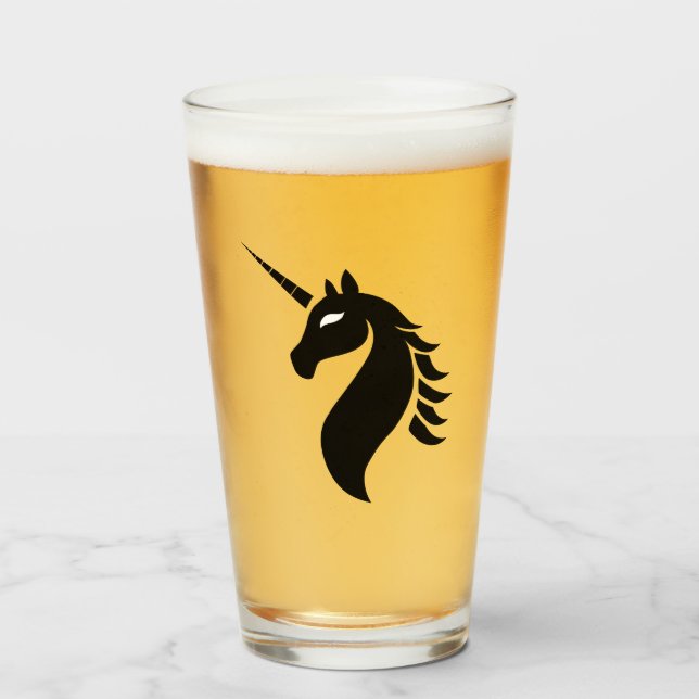 Logo Unicorn en verre (Devant (rempli))