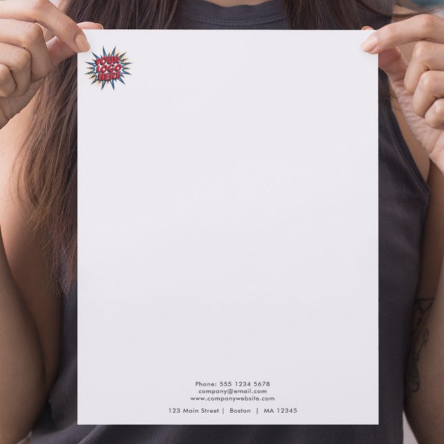 Logo Upload Modern Simple  Letterhead (Creator Uploaded)