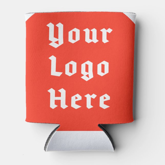 Logo Upload Old English Golf Team Name Can Cooler (Front)