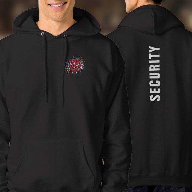 Logo Upload Template on Front - Your Text on Back Hoodie (Creator Uploaded)