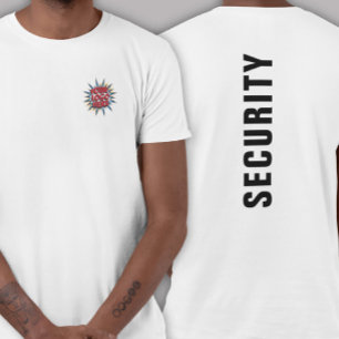 Logo Upload Template on Front - Your Text on Back T-Shirt