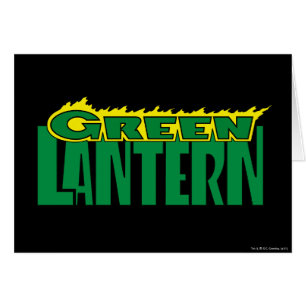 Logo vert de lanterne - flammes jaunes
