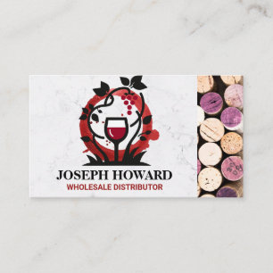 Logo Vin Vin Vin Carte de visite Corks