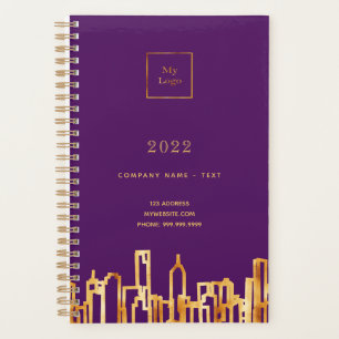 Logo violet ciel de ville or entreprise 2027