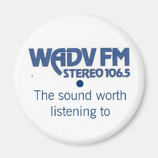 Logo WADV 1970s Magnet