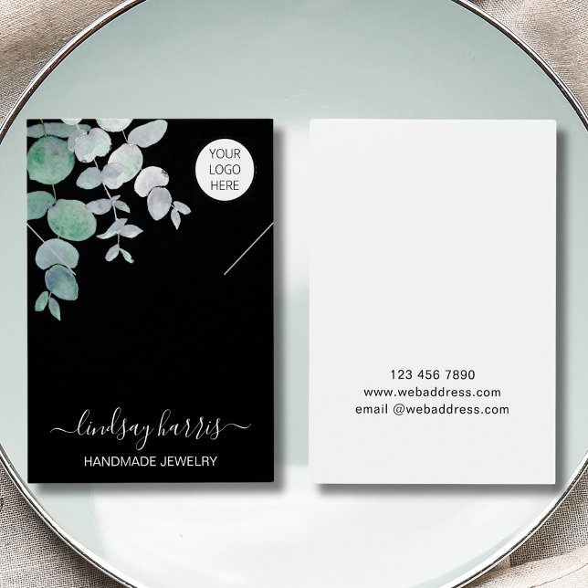 Logo Watercolor Necklace Black Display Card (Creator Uploaded)