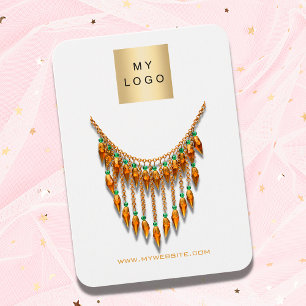 Logo white gold earring jewellery photo QR display