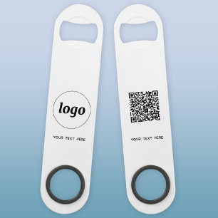 Logo With Text QR Code Business Bar Key