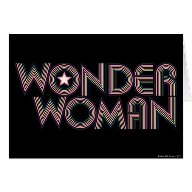 Logo Wonder Woman Rainbow (Devant horizontal)