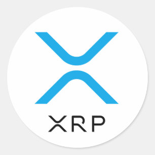 Logo XRP Ripple Bleu & Noir   Stickers