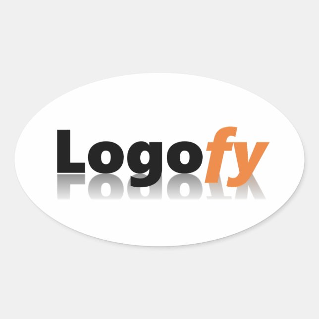 Logofy Oval Stickers (Front)