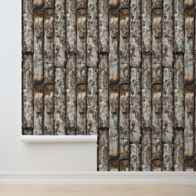 Logs Cabin Look rustic  Wallpaper (Application)