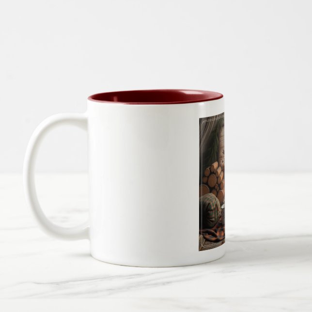 Logs & Lazy Mornings Mug – Cozy Camp Coffee Escape (Gauche)