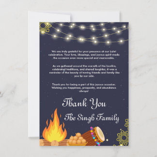 Lohri Carte de remerciements