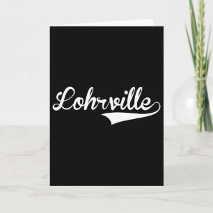 Lohrville Sell Vintage Retro Font Card