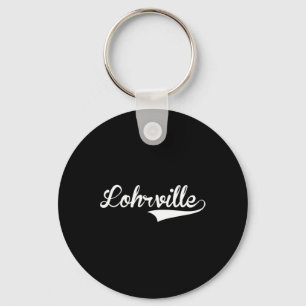 Lohrville Sell Vintage Retro Font  Keychain