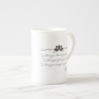 Loi de Bouddha de tasse de café de porcelaine