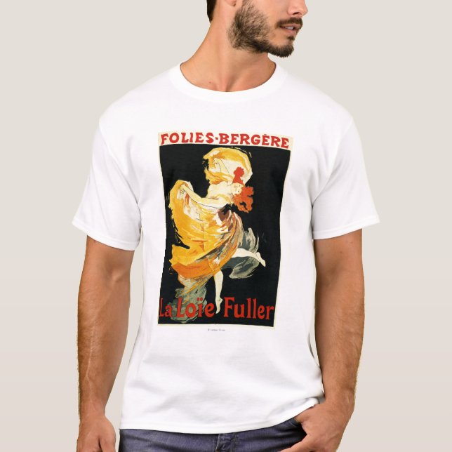 Loie Fuller at the Folies-Bergere Theatre T-Shirt (Front)