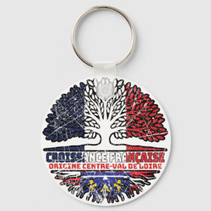Loire Valley Central Region French France Tree Keychain