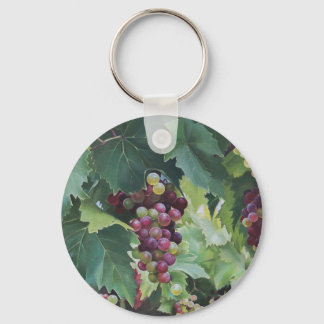 Loire Valley Vineyard – French Grape Painting Keychain