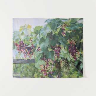 Loire Valley Vineyard – French Grape Painting Tapestry