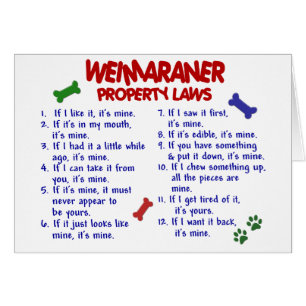 Lois 2 de propriété de WEIMARANER