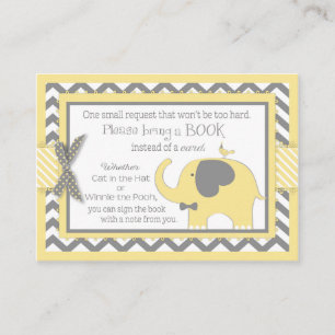 L'oiseau d'éléphant jaune apportent une carte de