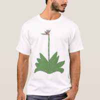 L'Oiseau Du Paradis T-Shirt De La Caricature Plant