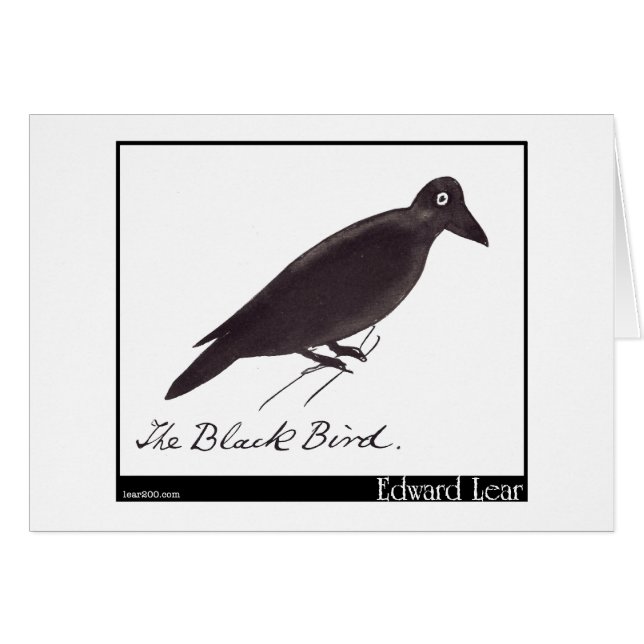 L'oiseau noir d'Edward Lear (Devant horizontal)