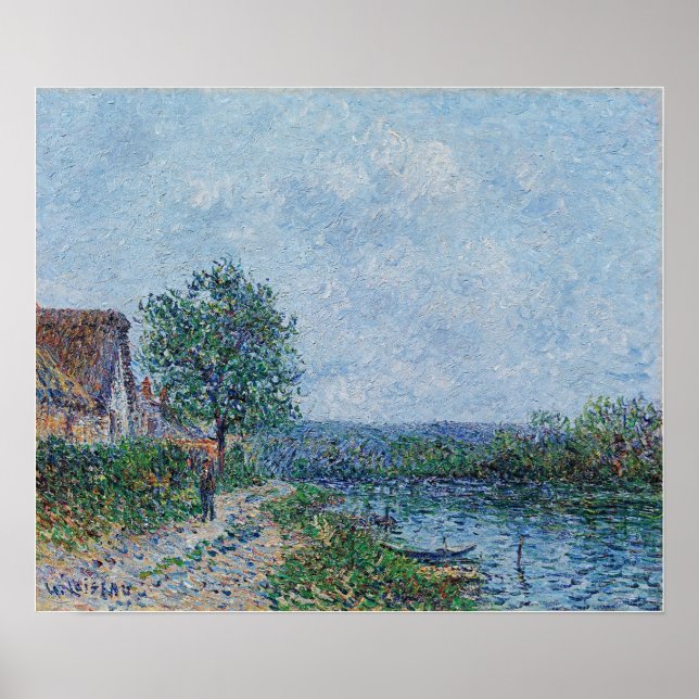 Loiseau - Riverside The Seine At Port De Joie Poster (Front)