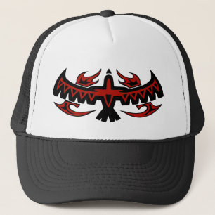 L'oiseau tribal s'envole le casquette de