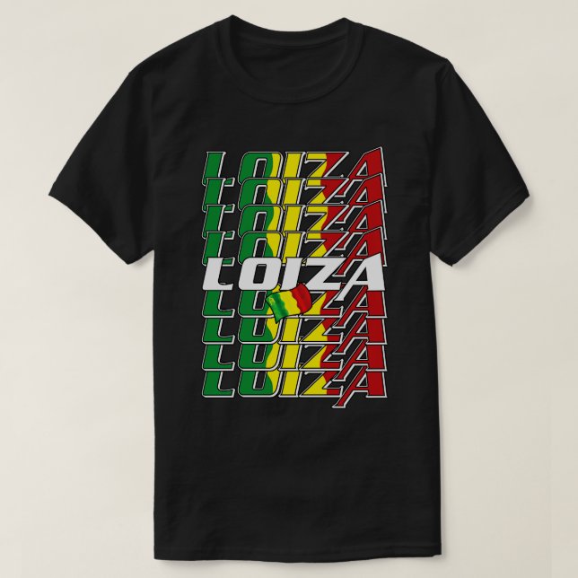 Loiza Cascade text 3 T-Shirt (Design Front)