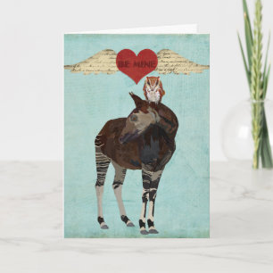 L'OKAPI et le HIBOU SOIENT carte de MINE