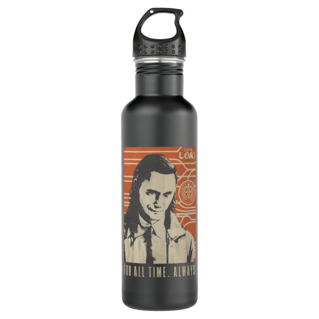 Loki - For All Time. Always! 710 Ml Water Bottle (Front)