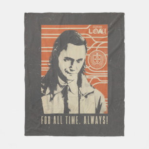 Loki - For All Time. Always! Fleece Blanket