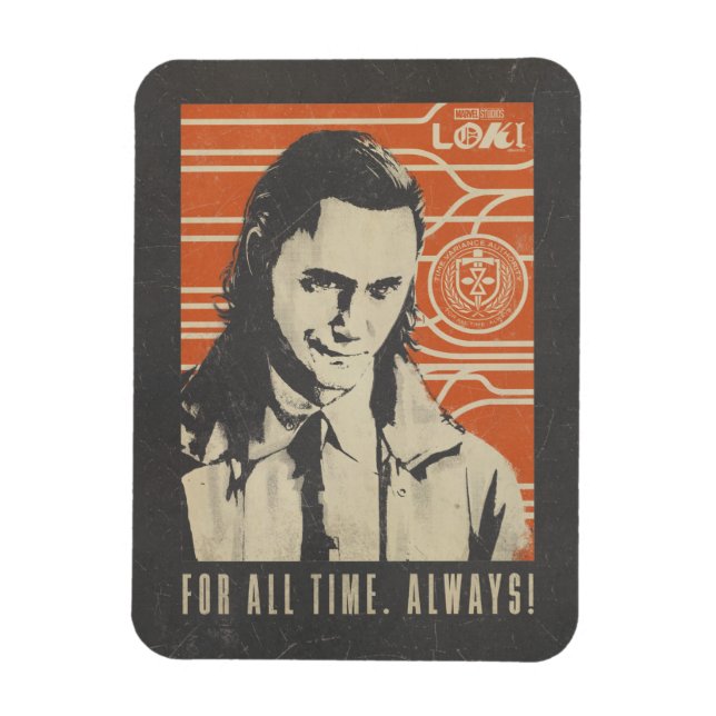 Loki - For All Time. Always! Magnet (Vertical)