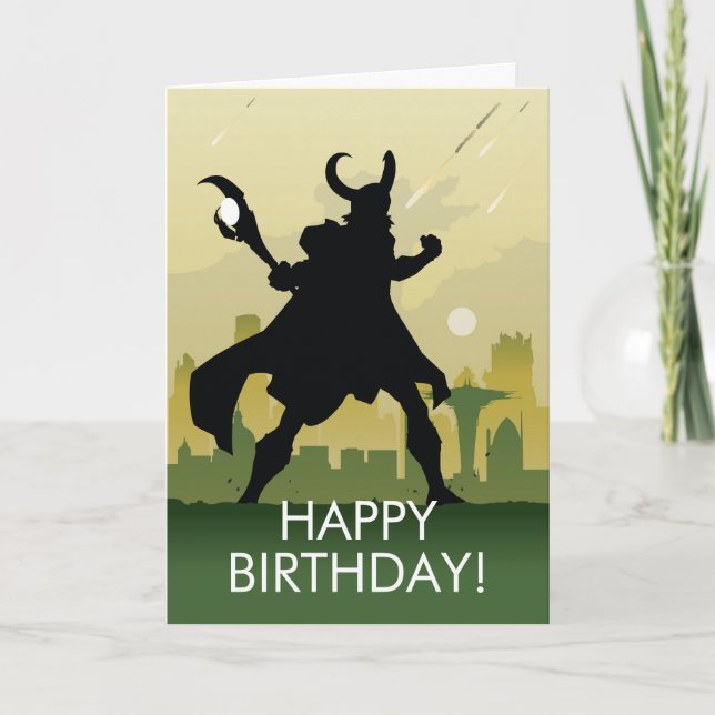 Loki Heroic Silhouette Card (Front)