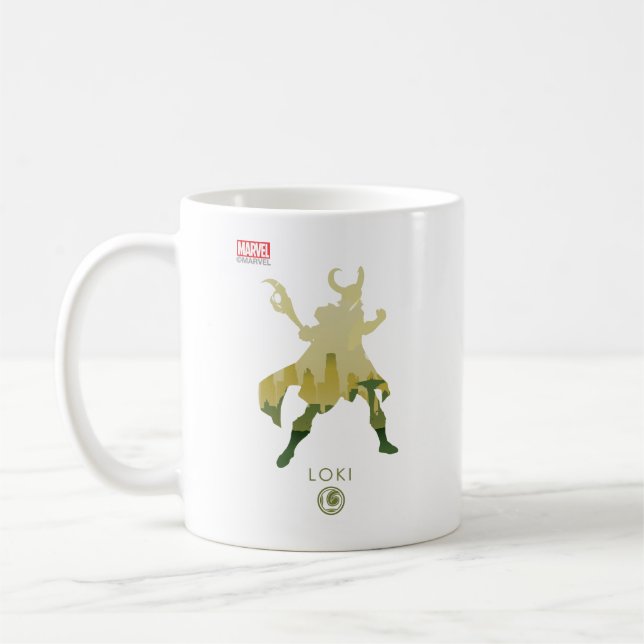Loki Heroic Silhouette Coffee Mug (Left)