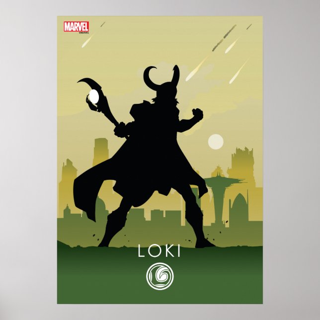 Loki Heroic Silhouette Poster (Front)