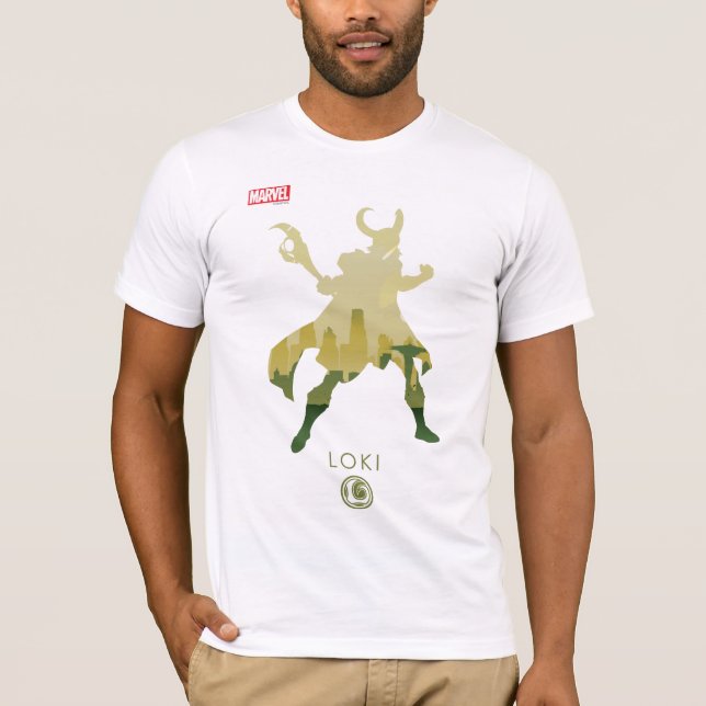 Loki Heroic Silhouette T-Shirt (Front)
