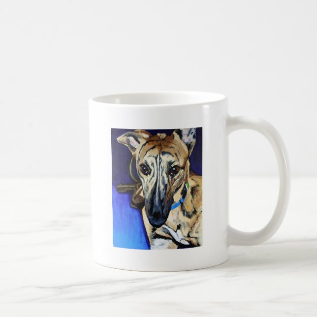 Loki - Lurcher dog Coffee Mug (Right)