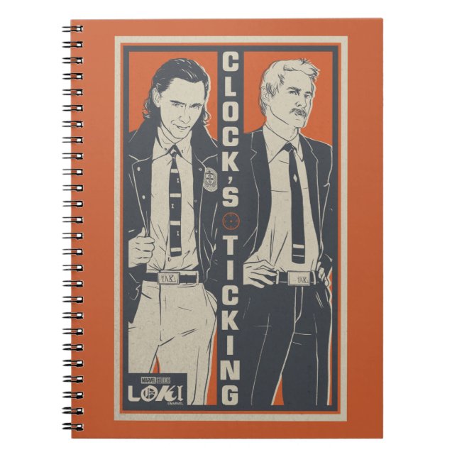 Loki & Mobius - Clock's Ticking Notebook (Front)