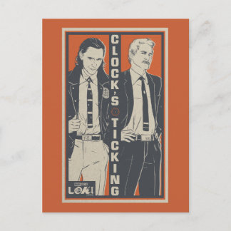 Loki & Mobius - Clock's Ticking Postcard