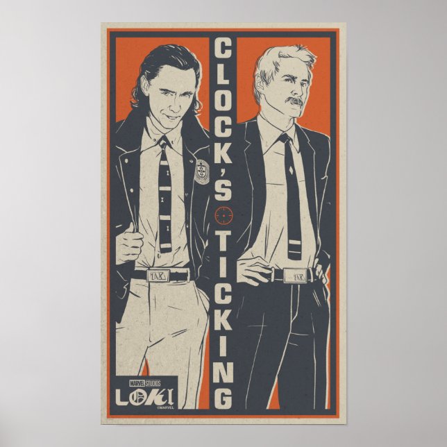 Loki & Mobius - Clock's Ticking Poster (Front)