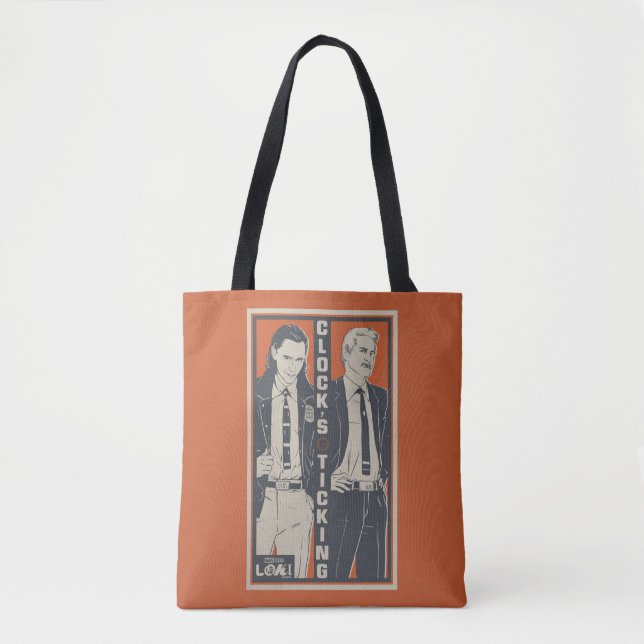Loki & Mobius - Clock's Ticking Tote Bag (Front)