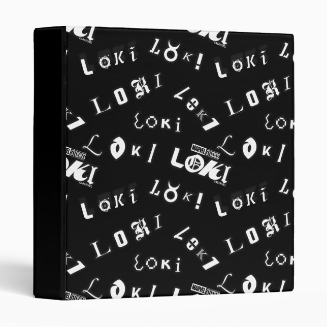 Loki Name Pattern Binder (Front/Spine)