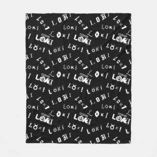Loki Name Pattern Fleece Blanket