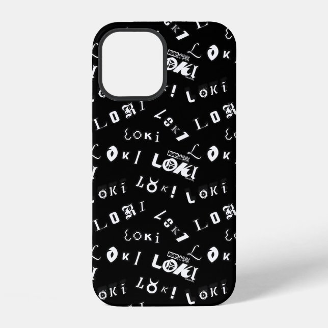 Loki Name Pattern iPhone Case (Back)