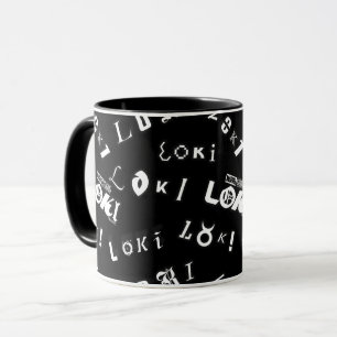 Loki Name Pattern Mug